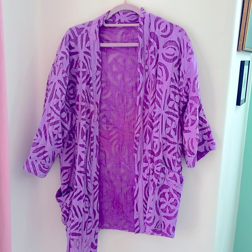 Sheer look made in India midi robe